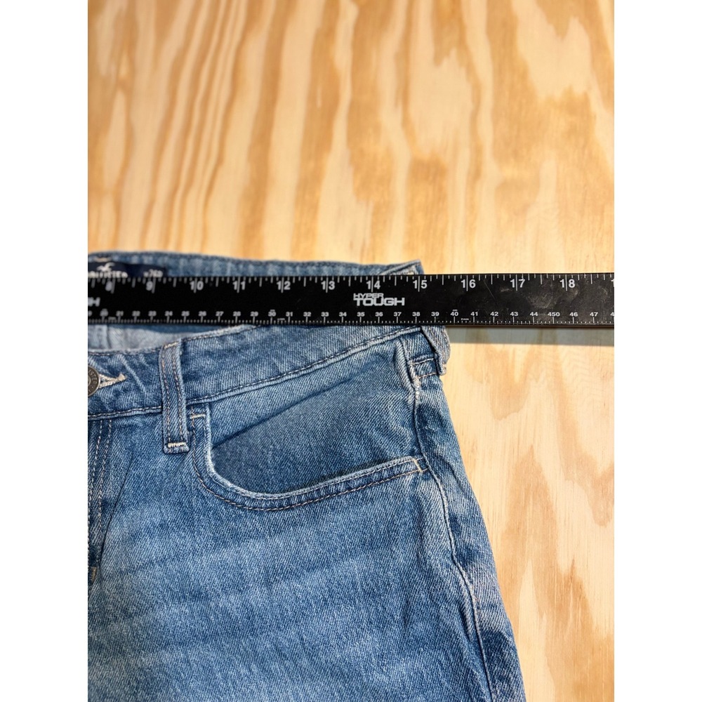 Hollister Low-Rise Baggy Jeans Medium Wash Wide Leg Denim W26R 2R - Picture 4 of 6